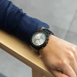 Sublime Montre Homme en Métal Noir GIORGIO