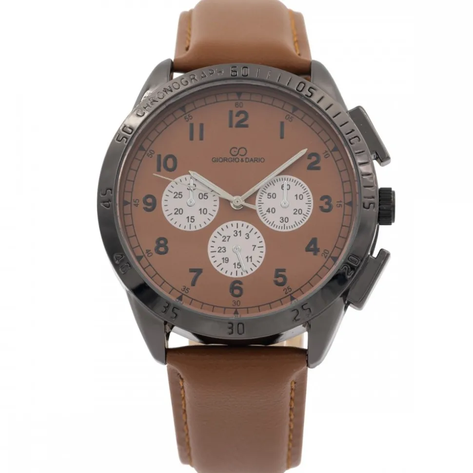 Sublime Montre Homme Marron GIORGIO