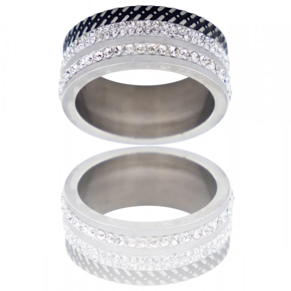 Superbe Bague Femme Ornée Zirconium THUJA