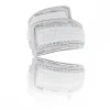 Superbe Bague Femme Ornée Perles Zirconium