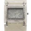 Superbe Montre Femme Métal Plastique Blanc Ivoire CHTIME