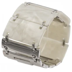 Superbe Montre Femme Métal Plastique Blanc Ivoire CHTIME