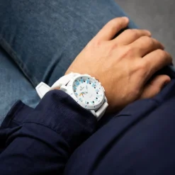 Superbe Montre Homme Silicone Blanc CHTIME