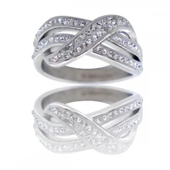 Très Belle Bague Femme Ornée Zirconium ABELIA
