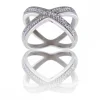 Très Belle Bague Femme Ornée Zirconium HEDERA