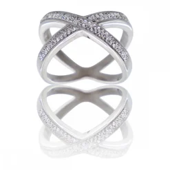 Très Belle Bague Femme Ornée Zirconium HEDERA