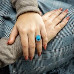 Très Belle Bague Femme Strass DAPHNEE
