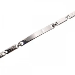 Très Belle Gourmette Bracelet Acier Femme