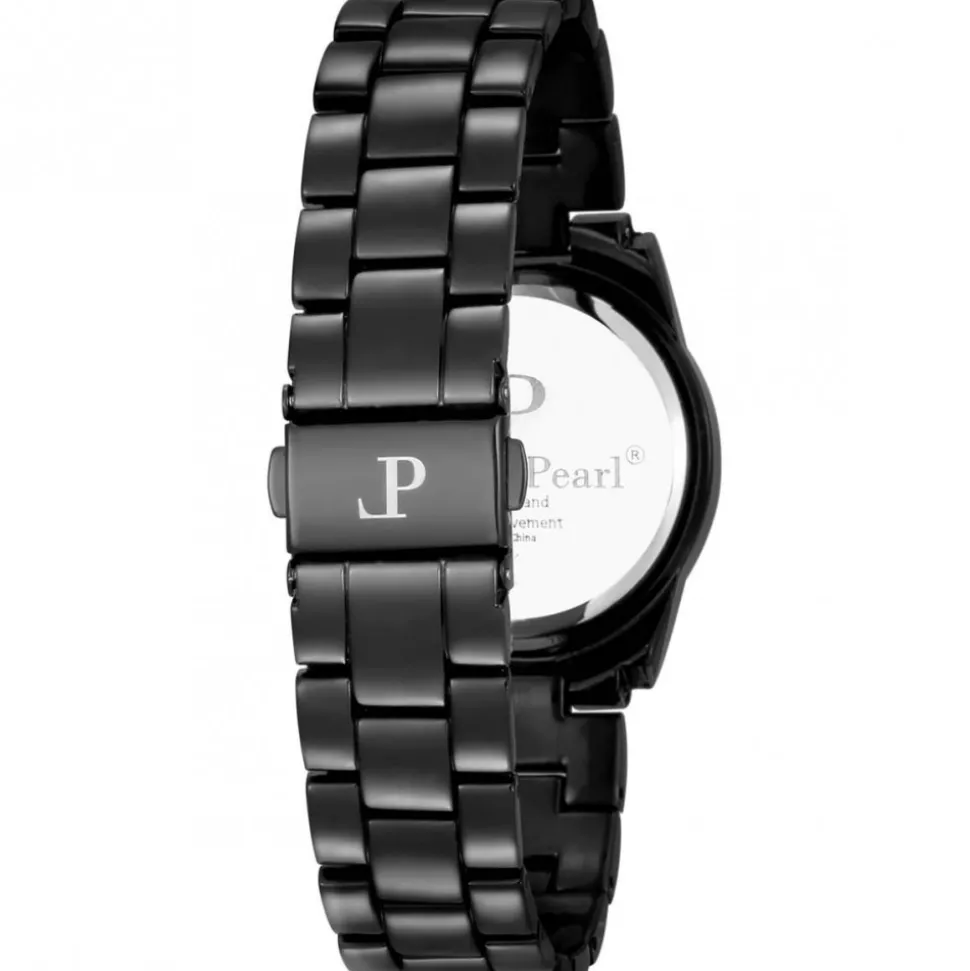 Très Belle Montre Femme Louise Pearl ornée de Cristaux Swarovski® NoirLP25