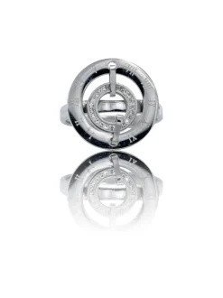 Très Jolie Bague Femme Acier Ornée Zirconium