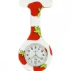 Une Montre Infirmière Silicone Blanc Fraises KZ