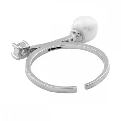 Votre Bague Femme Ajustable SEGMA Perle Strass