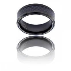 Votre Coffret Bague Anneau Homme Tungstène Carbone